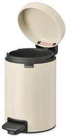 Κάδος απορριμμάτων με πεντάλ Brabantia NewIcon 1005523, 3 L, Ομαλό κλείσιμο, Αντιολισθητική βάση, Μπεζ