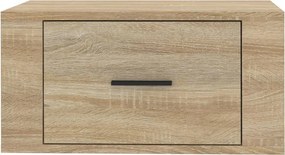 vidaXL Κομοδίνα Επιτοίχια 2 τεμ. Sonoma Δρυς 50x36x25 εκ.