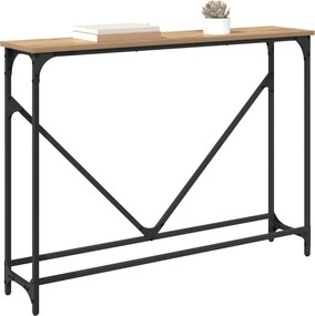 vidaXL Τραπέζι κονσόλας Artisan Oak 102 x 23 x 75 εκ