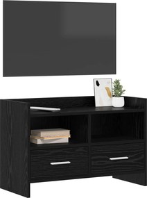 vidaXL Ντουλάπι TV 71,5 x 33 x 47 εκ. Μαύρη Δρυς Επεξεργασμένο Ξύλο