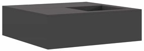 vidaXL Φωτιά Μαύρο 100 x 100 x 30 cm Κρύα έλαση από χάλυβα