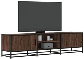 vidaXL Έπιπλο Τηλεόρασης Καφέ Δρυς 160x35x41 εκ Επεξ. Ξύλο/Μέταλλο