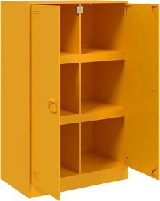 vidaXL Ντουλάπι Μουσταρδί 67 x 39 x 107 εκ. από Ατσάλι