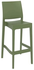 Σκαμπό Μπαρ 75cm Μάγια Olive Green Siesta 20.0379 Πολυπροπυλένιο