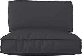 vidaXL Σετ Μαξιλαριών Πάγου 2 pcs Μαύρο Ύφασμα Όξφορντ