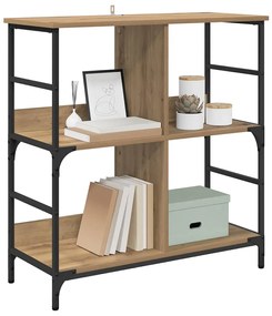 vidaXL Ράφι Βιβλίων artisan δρυς 78.5 x 33 x 82 εκ Επεξεργασμένο ξύλο