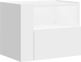 vidaXL Κομοδίνο Επιτοίχιο Λευκά 45x30x35 εκ.