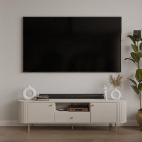 Έπιπλο Τηλεόρασης Ovelia 2D 1S-Μπεζ