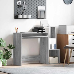 vidaXL Γραφείο Γκρίζο Σονομα 106 x 40 x 88.5 εκ Επεξεργασμένο ξύλο