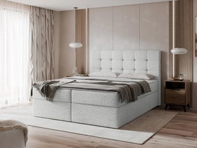 Επενδυμένο Κρεβάτι Luanda-Γκρι Ανοιχτό-180x200