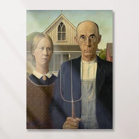 Πίνακας σε καμβά American Gothic KNV2451 45cm x 65cm