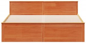 vidaXL Σκελετός Κρεβατιού Χωρίς Στρώμα 200x200 εκ Μασίφ Ξύλο Πεύκου