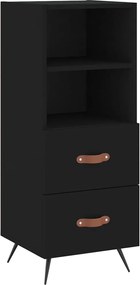 vidaXL Ντουλάπι Μαύρο 34,5 x 34 x 90 εκ. από Επεξεργασμένο Ξύλο