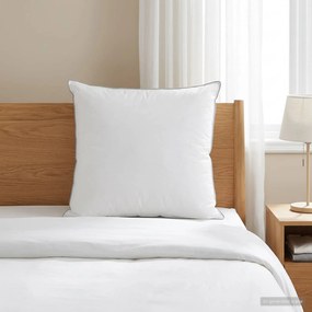 vidaXL Μαξιλάρι 50 x 50 cm Αυστραλιανό Μαλλί Λευκό