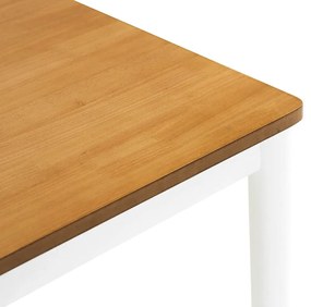Τραπέζι Springfield 241, Καφέ, Άσπρο, 75x75x120cm, Ινοσανίδες μέσης πυκνότητας, Ξύλο | Epipla1.gr