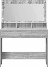 vidaXL Τραπέζι περιποίησης Γκρίζο Σονομα 100 x 41 x 135 εκ.