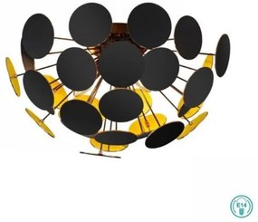 Φωτιστικό Οροφής Μαύρο Discalgo 609900332 Trio Lighting-609900332-Μαύρο-Χρυσό 609900332