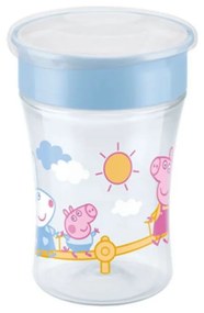 Ποτηράκι Παιδικό Peppa Pig Magic Cup 10255611 230ml Με Χείλος Και Καπάκι Pink Nuk 230ml Polypropylene