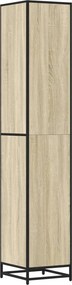 vidaXL Ντουλάπι μπάνιου Sonoma Oak 35x37,5x188,5 cm