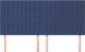 vidaXL Κεφαλάρι Μπλε 200x5x118/128 εκ. Ύφασμα