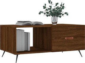 vidaXL Τραπεζάκι Σαλονιού Καφέ Δρυς 90x50x40 εκ. Επεξεργασμένο Ξύλο