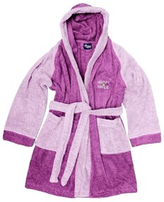 Παιδικό Μπουρνούζι Dimcol Happy Smile Σκούρο Μωβ Μωβ No 12