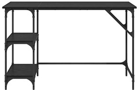 vidaXL Γραφείο Μαύρη Οξυά 120 x 50 x 75 cm Επεξεργασμένο ξύλο