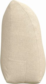 vidaXL Μαξιλάρι Πλάτης Κρεμ 100 x 24 x 50 εκ ύφασμα