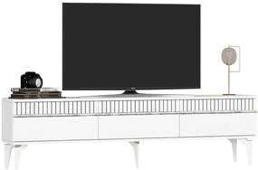 Έπιπλο Τηλεόρασης Defne 475OLV2904 180x29,6x44,6cm White-Silver
