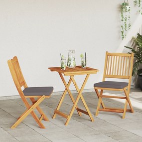 vidaXL 3 Τεμαχίων Σετ Bistro Κήπου Σαφή Ξύλο Ακακίας