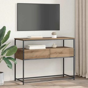 vidaXL Τραπέζι κονσόλας με συρτάρι Artisan Oak 100 x 40 x 75 cm