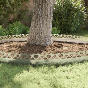 vidaXL Περιγράμματα γκαζόν 10 pcs Ασημί 103 x 0,05 x 22 εκ