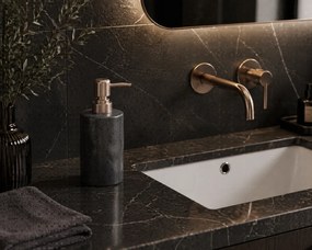 Δοχείο Κρεμοσάπουνου Stoneware 300ml 9x7.3x17.5cm Black 6U MRShome