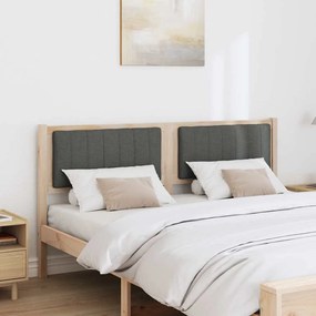 vidaXL Ταπετσαρισμένο κεφαλάρι Καφέ 150 cm Στερεά ξυλεία πεύκου