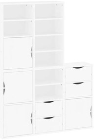 vidaXL Πλαϊνά ντουλάπια 5 τεμ. ODDA 40x24x79 εκ. από Μασίφ Ξύλο Πεύκου