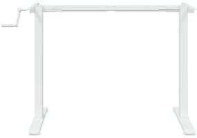 vidaXL Σκελετός Όρθιου Γραφείου Λευκός (94-135)x60x(70-114) εκ. Ατσάλι