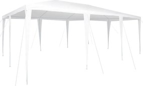 vidaXL Σκηνή Πάρτυ Λευκό 600 x 400 x 266 εκ Πολυαιθυλένιο και Ατσάλι