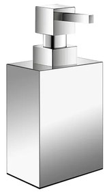 Dispenser Αντλία Σαπουνιού 500ml Επιτραπέζια 8x5x16,5 cm Brass Chrome Sanco Metallic Bathroom Set 90354-A03