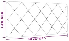 Μαξιλάρι για Κεφαλάρι Taupe 100 εκ. Υφασμάτινο - Μπεζ-Γκρι