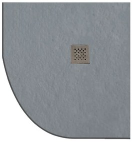 Ντουζιέρα ημικυκλική υψηλής αντοχής PIETRA Cemento KARAG 90x90x2.5cm