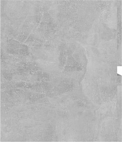 vidaXL Ντουλάπι Νιπτήρα Γκρι Σκυροδέματος 90x38,5x45εκ. από Επεξ. Ξύλο