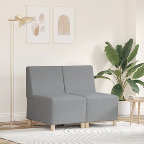 vidaXL Καθίσμα Σαλονιού 2 pcs Ανοιχτό γκρι 55 x 74 x 82 εκ. ύφασμα