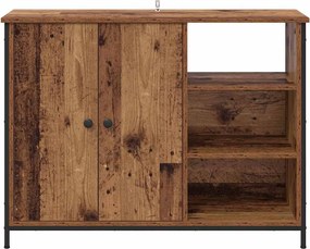 vidaXL Πλαϊνό γραφείο Παλιό Ξύλο 100 x 33 x 75 εκ Επεξεργασμένο ξύλο