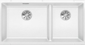 Blanco Subline 480/320-u - Υποκαθήμενος Νεροχύτης Κουζίνας Γρανίτη 85,5x40 - White