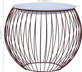 vidaXL Τραπεζάκι Σαλονιού Χρυσό Ø 41 εκ.