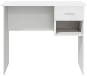 vidaXL Γραφείο με συρτάρι Λευκό 90 x 49.5 x 75 εκ. Επεξεργασμένο ξύλο