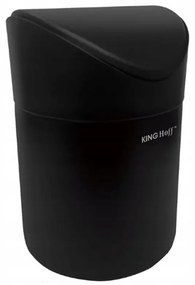 Κάδος σκουπιδιών Mini Waste Kinghoff KH 1813, 1,8L, 12 x17 cm, Ανοξείδωτο, Μαύρο