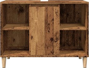 vidaXL Ντουλάπι Μπάνιου Παλαιό Ξύλο 80x33x60εκ. από Επεξεργασμένο Ξύλο