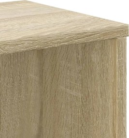 vidaXL Βιβλιοθήκη Sonoma Δρυς 50x25x105 εκ. από Επεξεργασμένο Ξύλο