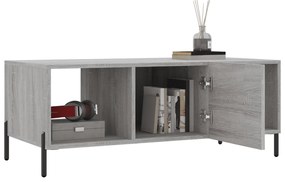 vidaXL Τραπεζάκι Σαλονιού Γκρι Sonoma 102x50x40 εκ. Επεξεργασμένο Ξύλο